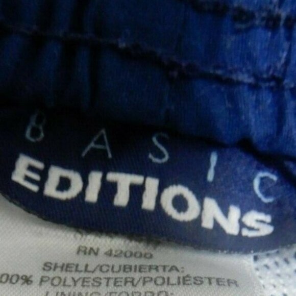 Basic Editions Men's Summer Swimsuit Blue Size L - Picture 6 of 9